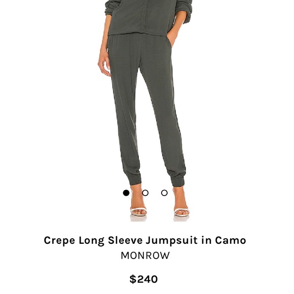 Monrow Crepe Long sleeve jumpsuit - Picture 8 of 8